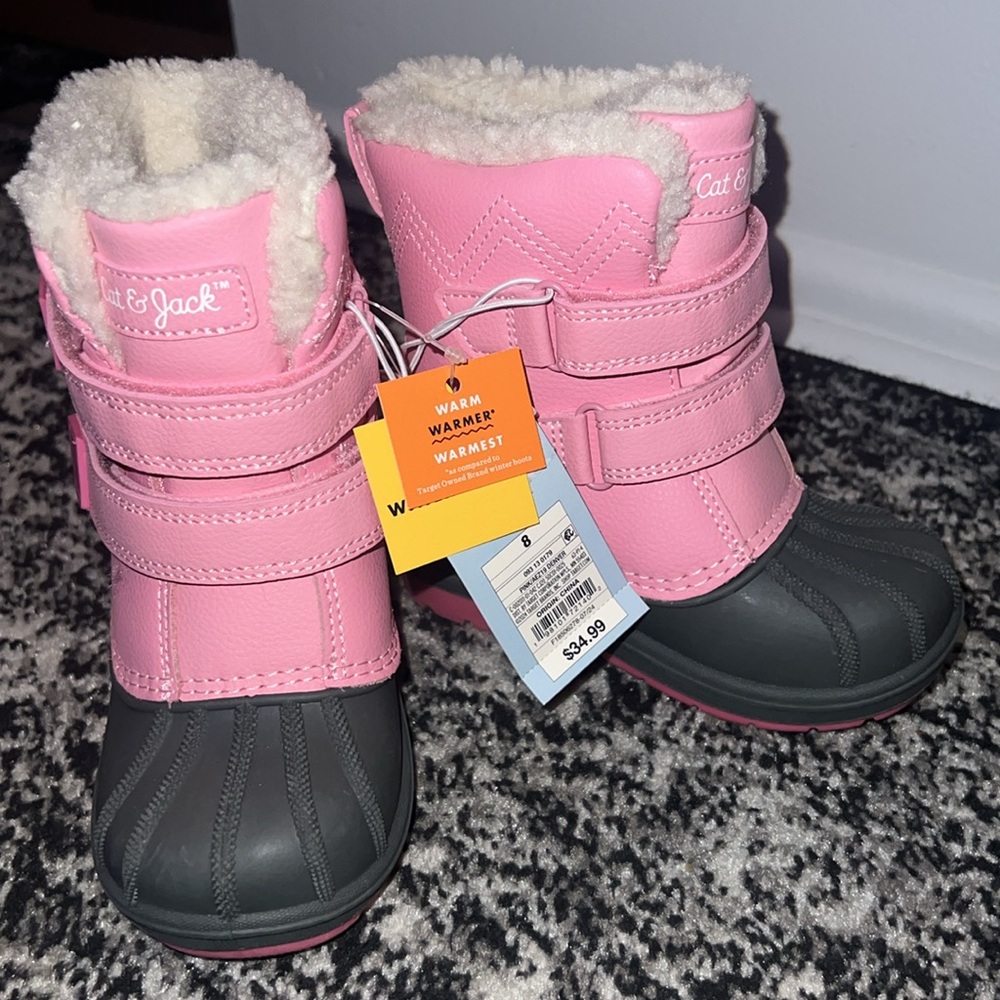 Cat & Jack Toddler Girl Snow Boots - Picture 7 of 7